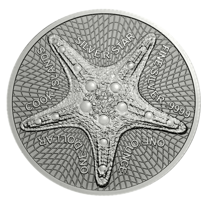 2021 Cook Islands Star Fish - 1 oz Silver