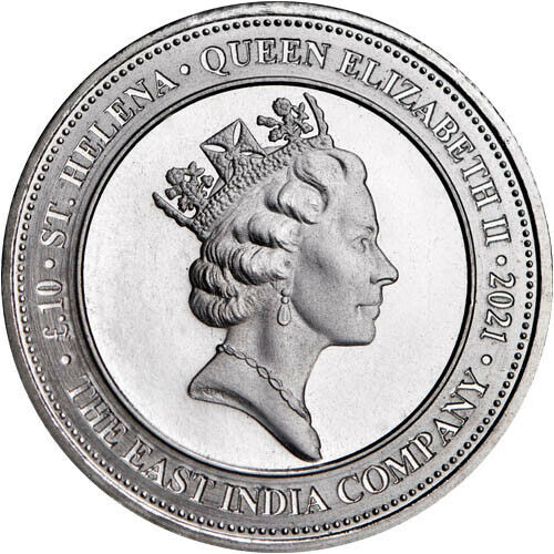 St. Helena Spade Guinea Shield 1/10 oz