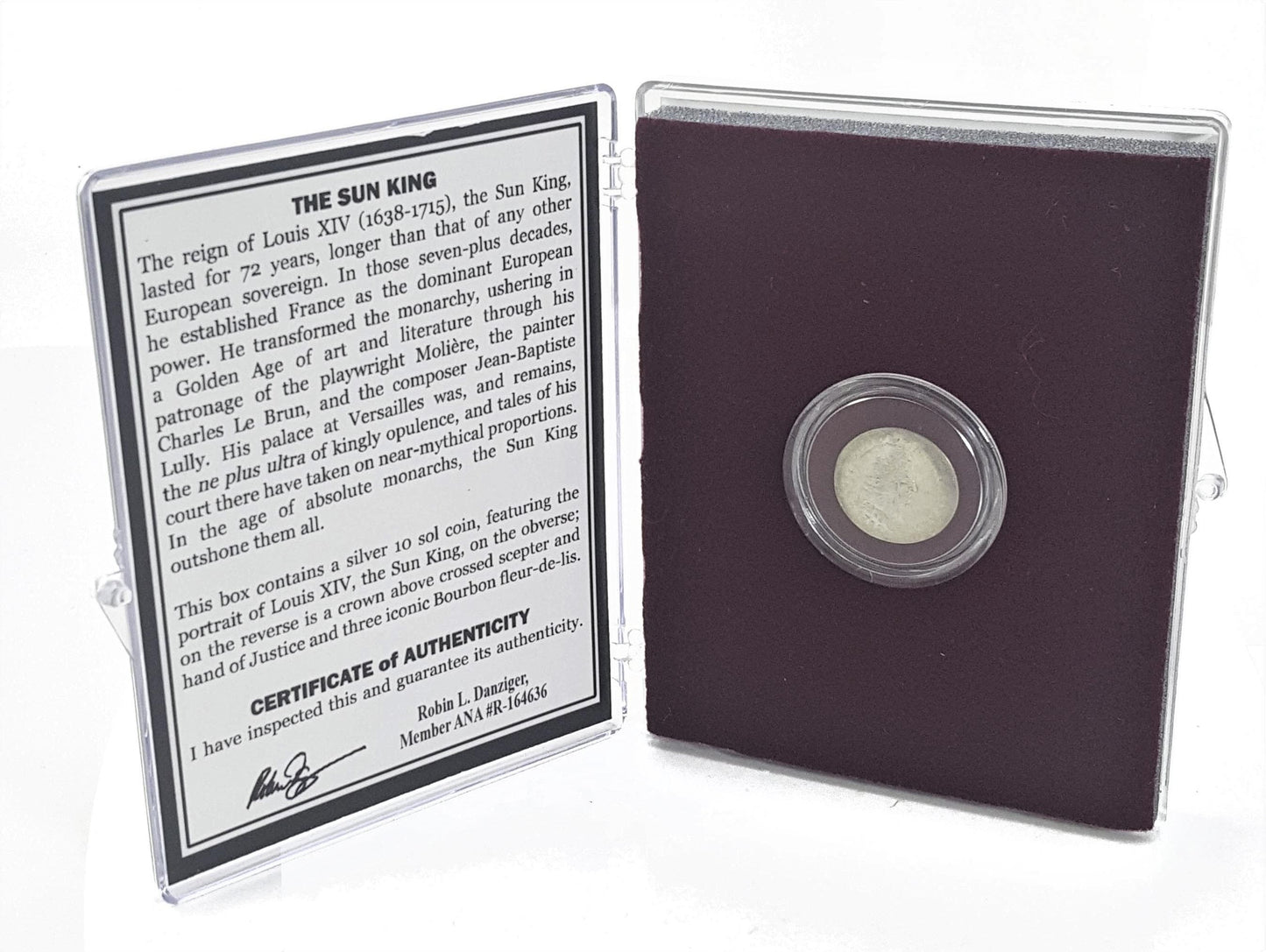 Sun King Silver 10 Sol Coin